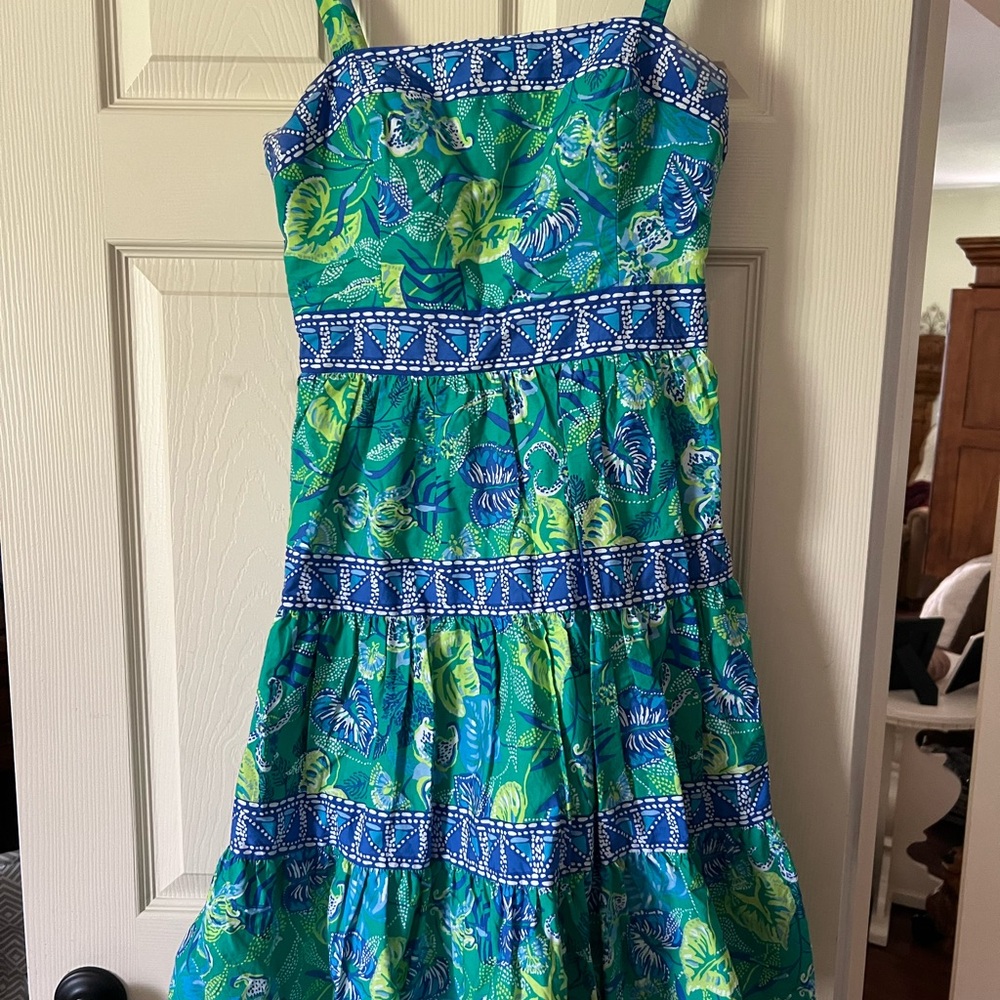Blue and green Lilly Pulitzer dress